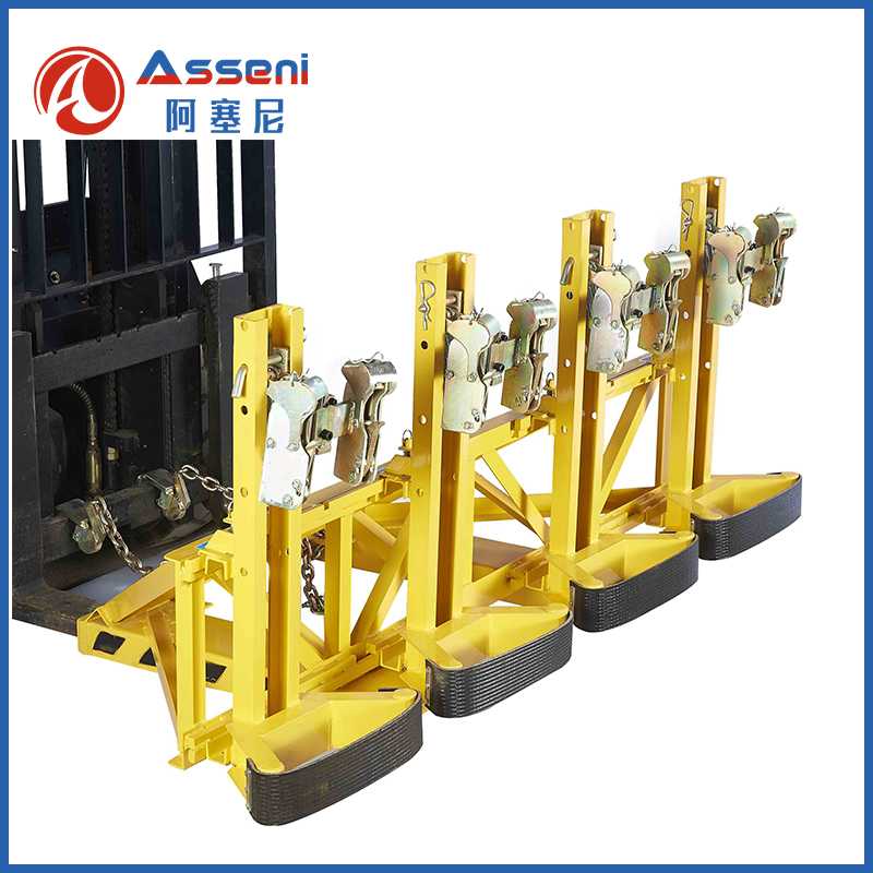 4DG-叉車油桶夾具四桶八鷹嘴重型抱夾-無錫阿塞尼科技有限公司