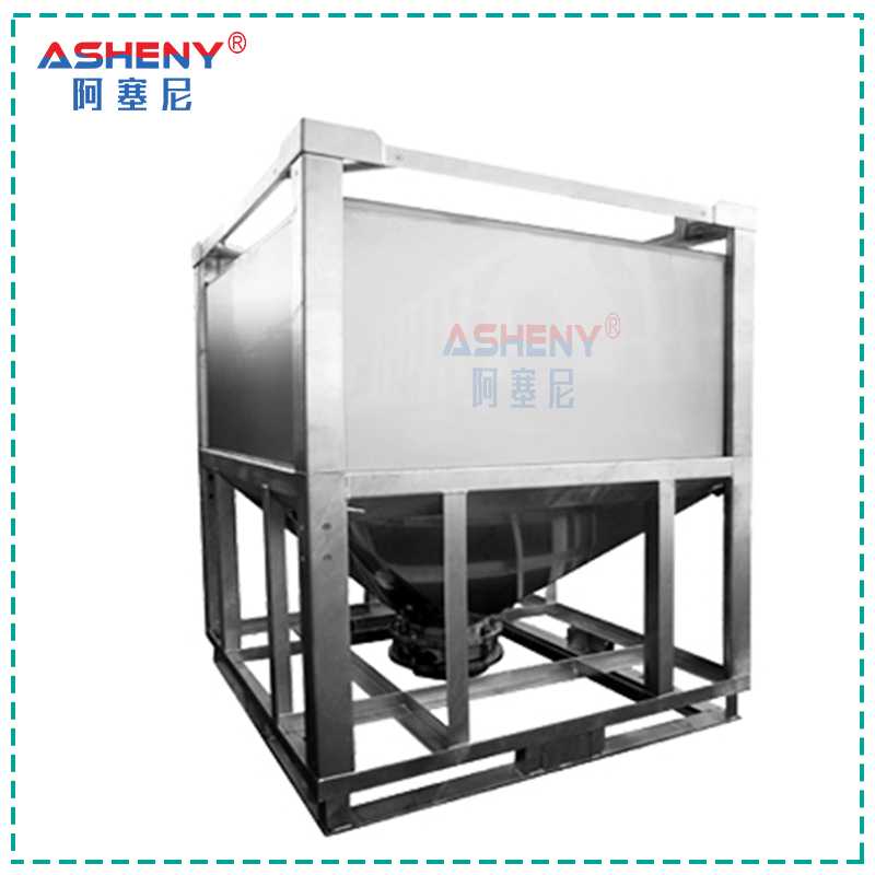 定制不銹鋼方形料斗噸桶/集裝桶