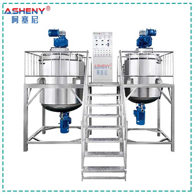 不銹鋼攪拌罐雙乳化攪拌液洗鍋組合